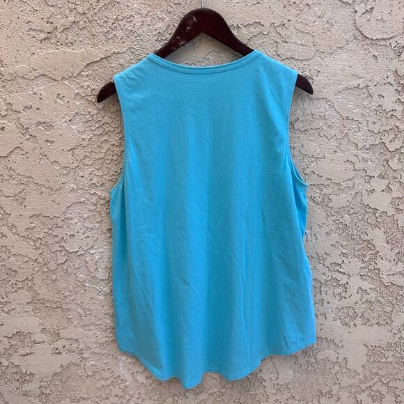 Life is Good. Seashell Sleeveless Crusher Tee XXL - Picture 3 of 5